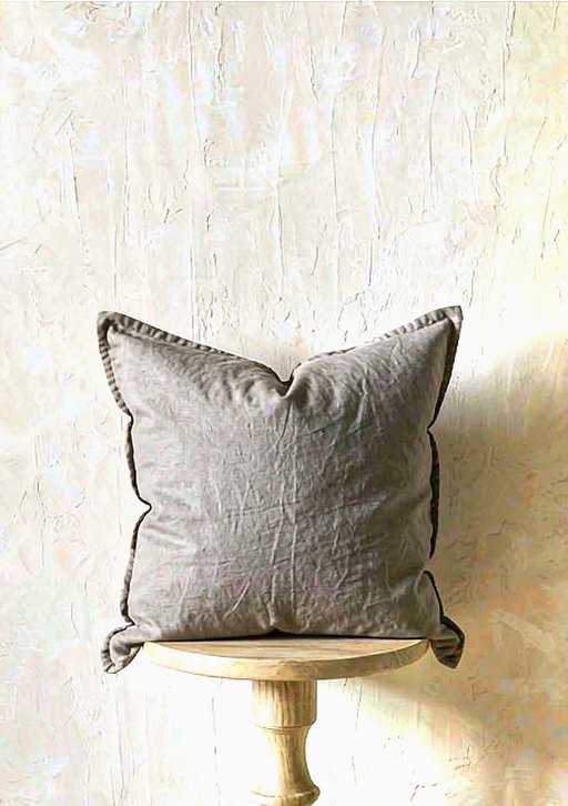 Linen Cushion Cover in Stone