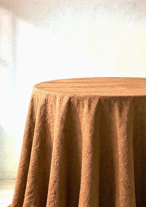 Linen Tablecloth in Cocoa